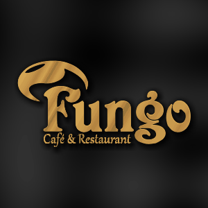 طراحی لوگو آرم نماد نشان تجاری برند رستوران و فست فود فانگو Fungo Restaurant fast food logo
