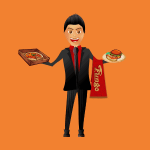 طراحی گرافیک کاراکتر سر آشپز store shop baner restaurant Character