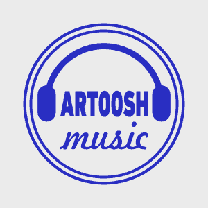 طراحی گرافیک مهر آموزشگاه فروشگاه موسیقی آرتوش store shop graphic design stamp artoosh artoush music academy